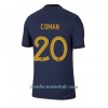 Camiseta de fútbol Francia Kingsley Coman 20 Primera Equipación Mundial 2022 - Hombre